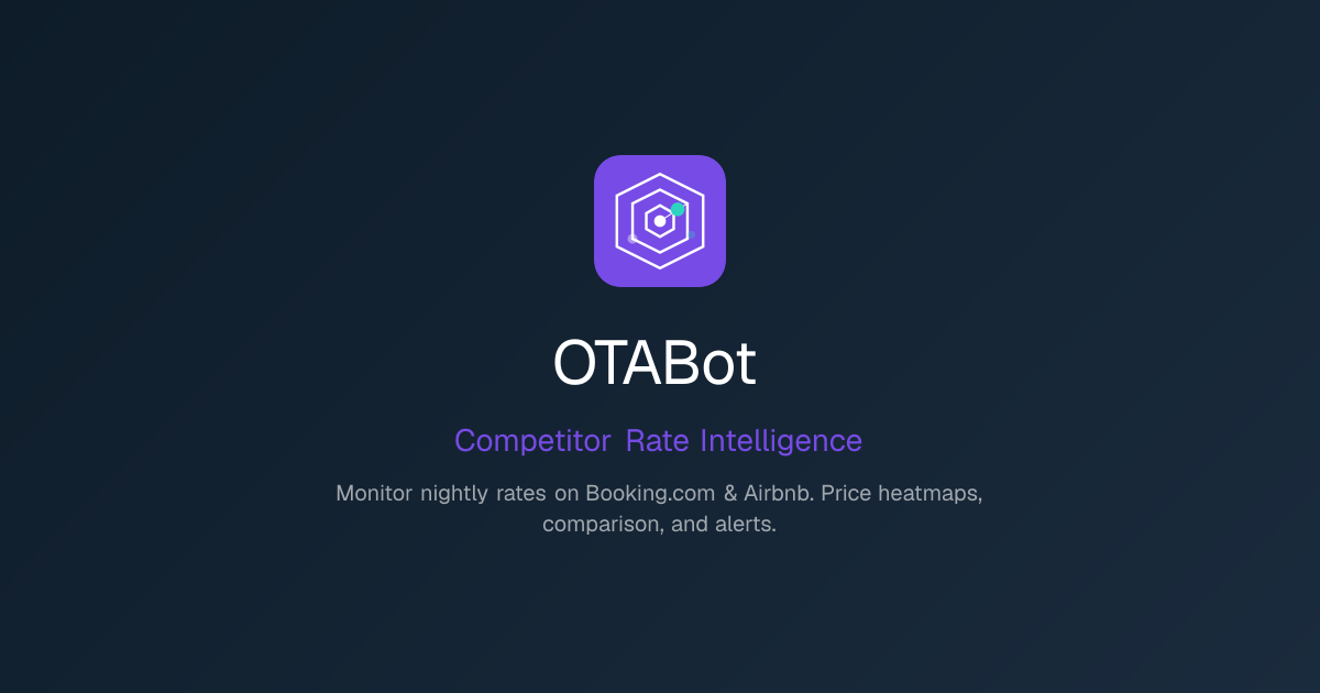 OTABot — Competitor Rate Intelligence for Hotels & Rentals